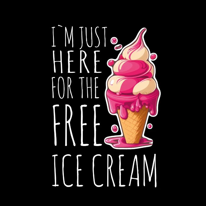 Eis Eiscreme Soft Eis Ich bin wegen dem Eis hier