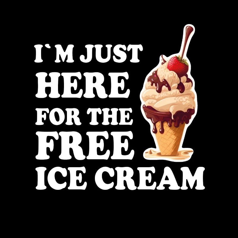 Eis Eiscreme Soft Eis Ich bin wegen dem Eis hier
