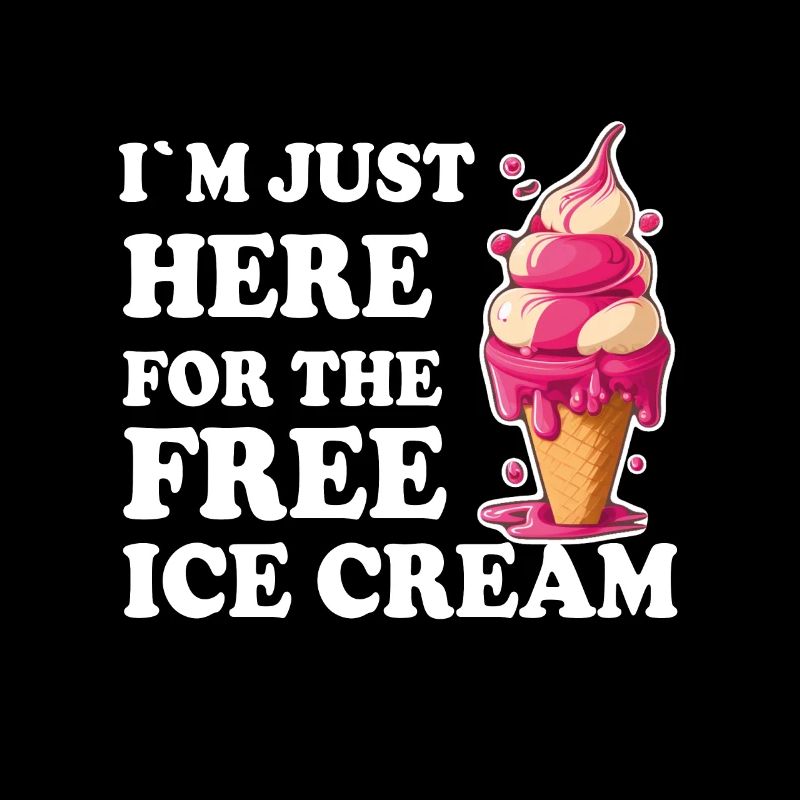 Eis Eiscreme Soft Eis Ich bin wegen dem Eis hier