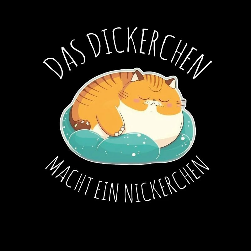 Das Dickerchen macht ein Nickerchen Katze Schlafen