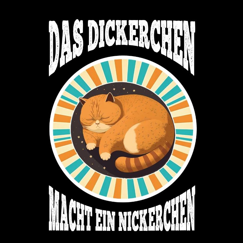 Das Dickerchen macht ein Nickerchen Katze Schlafen