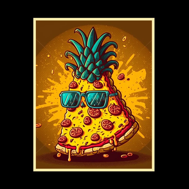 Pizza Ananas Hawaii Restauration rapide d’été Tomates