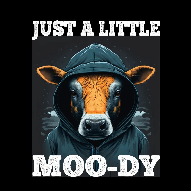 A little Moody Kuh Rind Morgenmuffel Bauer Schlaf