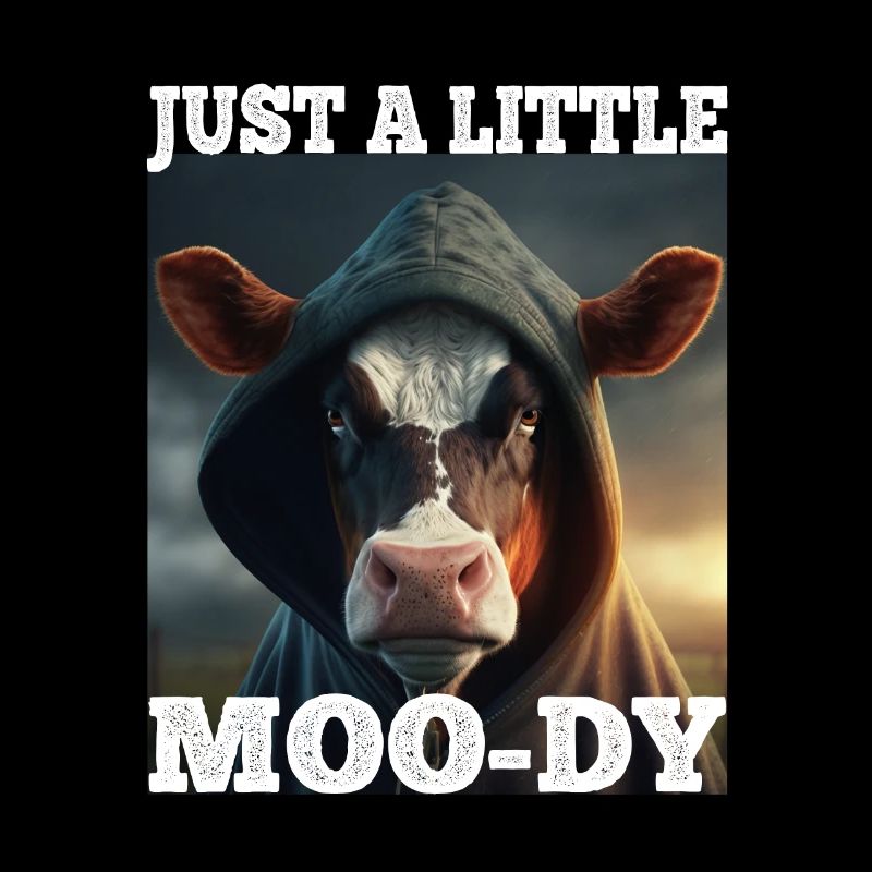 A little Moody Kuh Rind Morgenmuffel Bauer Schlaf