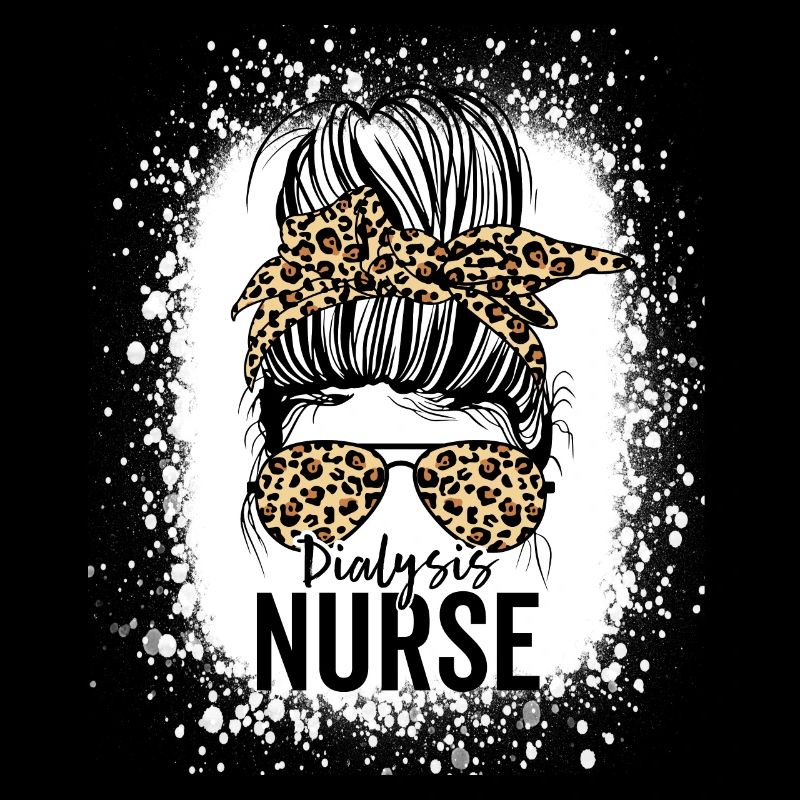 Appréciation de l’infirmière de dialyse Messy Bun Dialyse