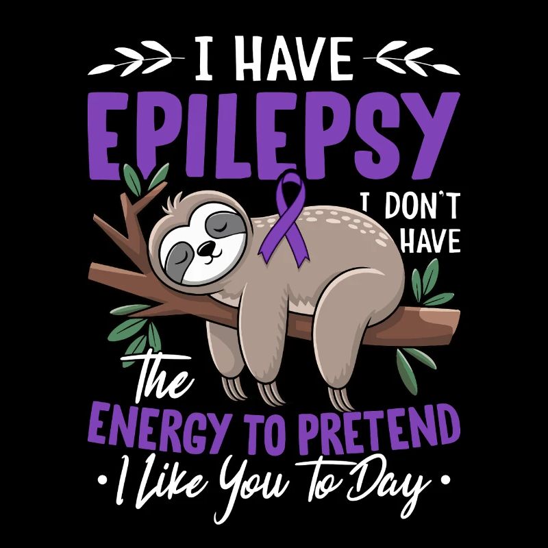 I Have Epilepsy Purple Ribbon Nervous System