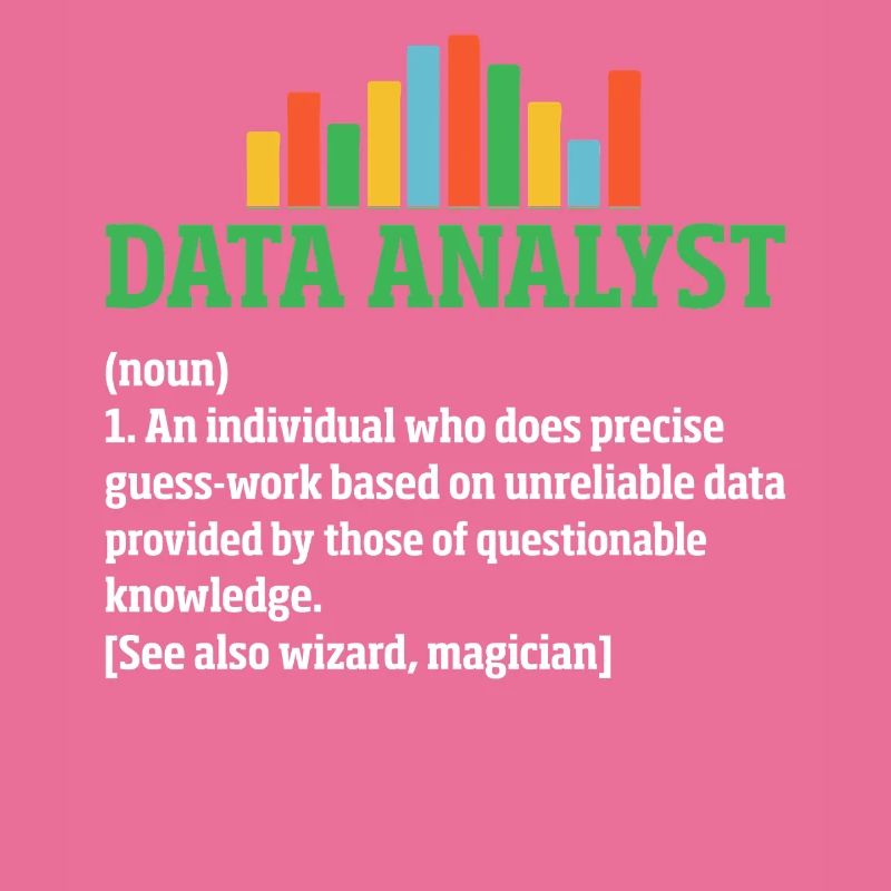 Data Analyst Drôle Définition Tableur Données