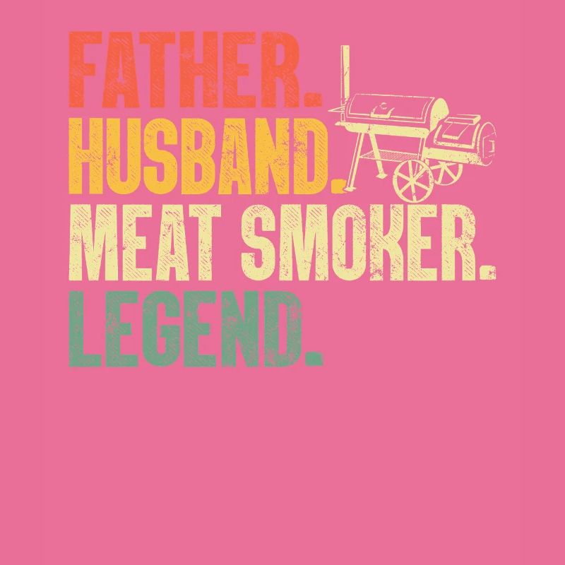 Vater Ehemann Fleisch Smoker Retro Grillen