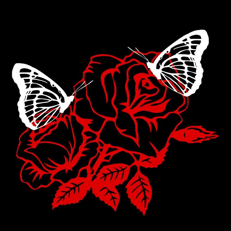 Rose Schmetterling Rose Butterfly