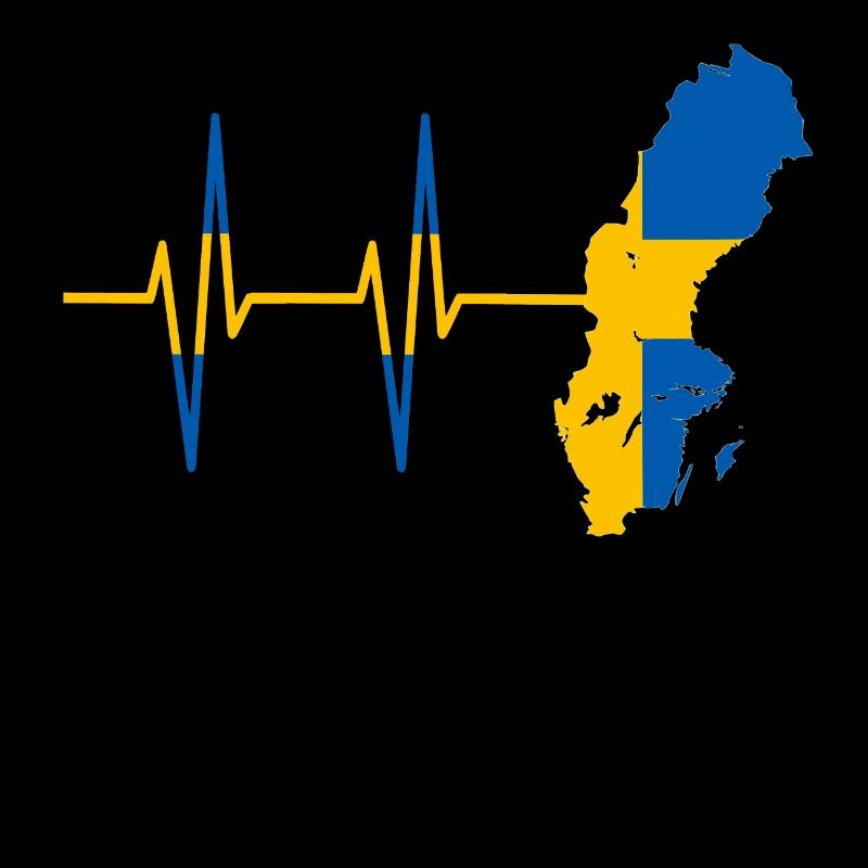 Herzschlag Schweden- Puls, Schwedisch, Geschenk