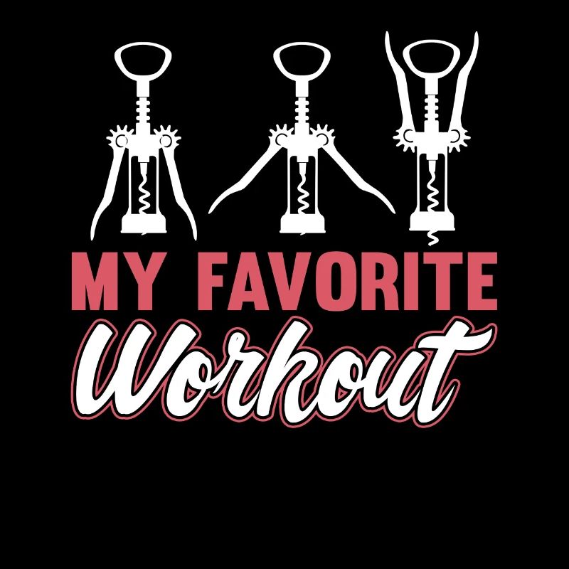 Wine Workout Corkscrew Red Wine White Wine Funny