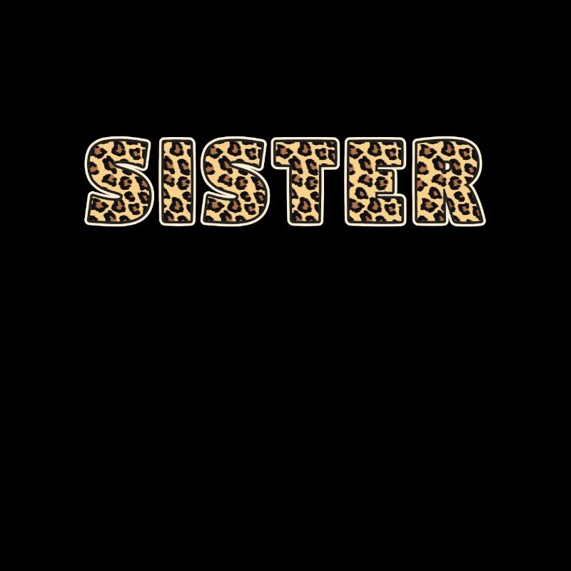 Schwester Leopard Muster Geschenk