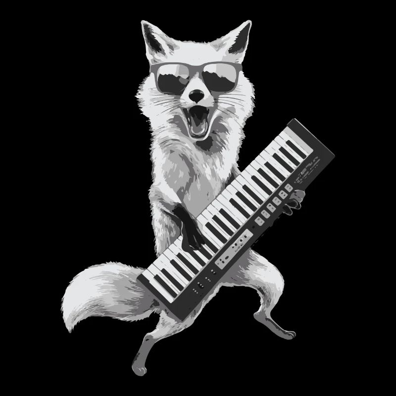 Fox Keytar Keyboard Geschenk