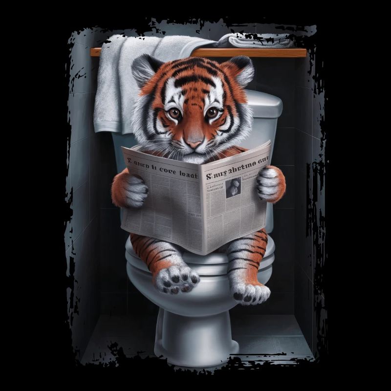 Tigertoilette Geschenk