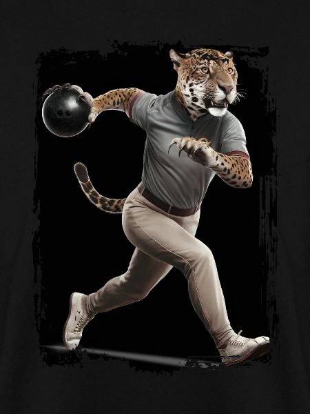 Jaguar beim Bowling Geschenk