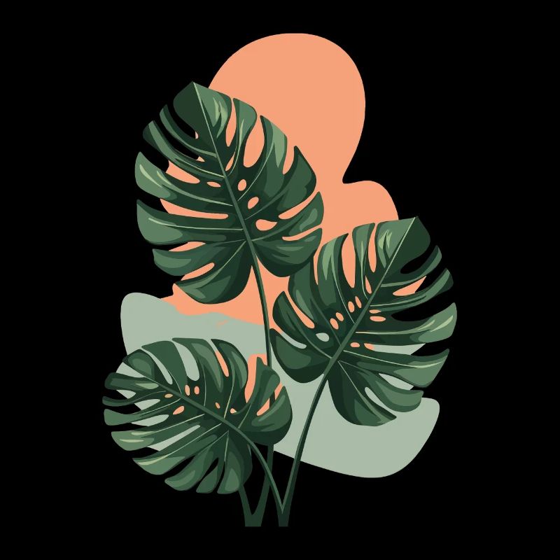 Monstera-Blätter