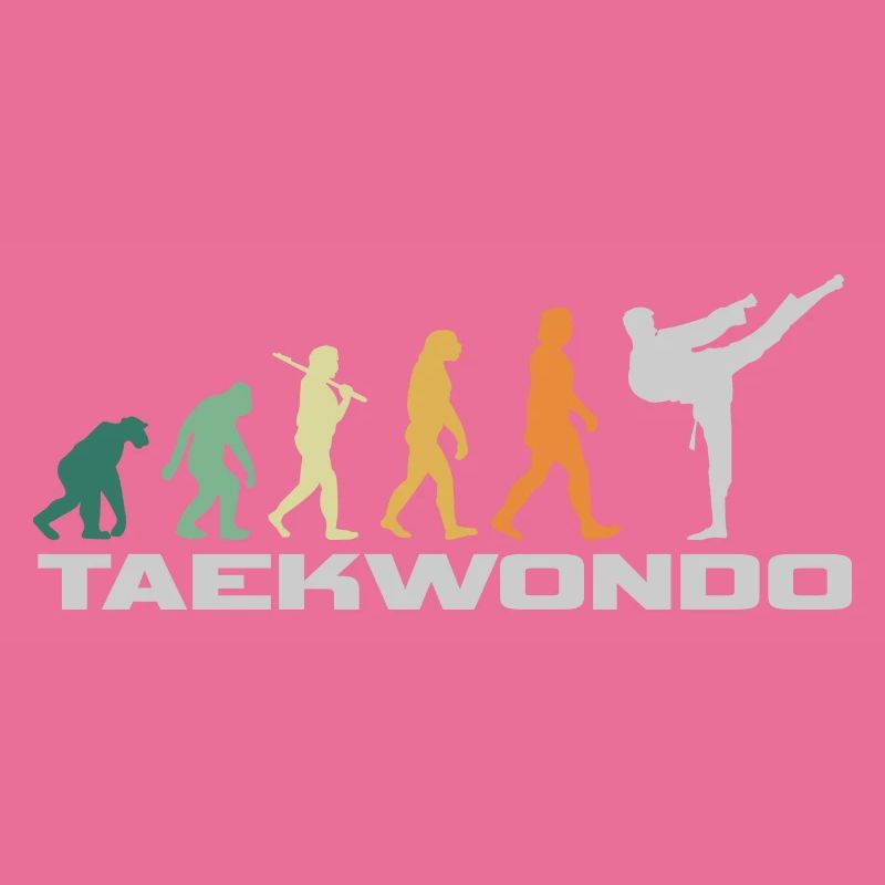 Taekwondo Retro Style - Evolution Mann