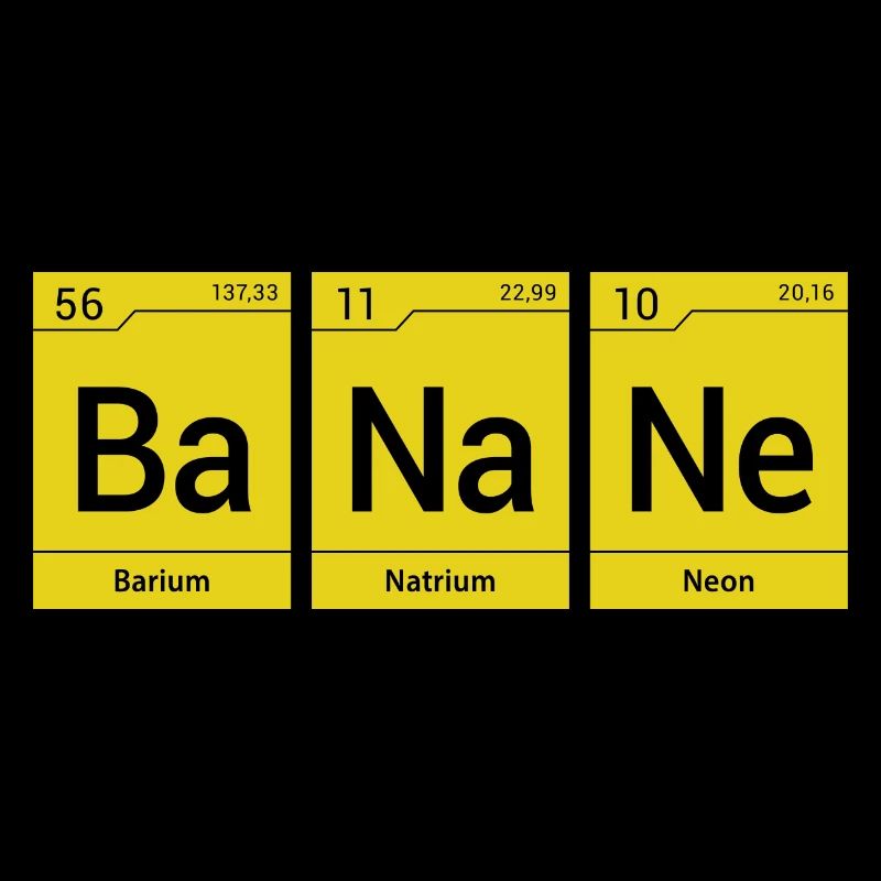 Banane Periodensystem Elemente PSE Geschenke