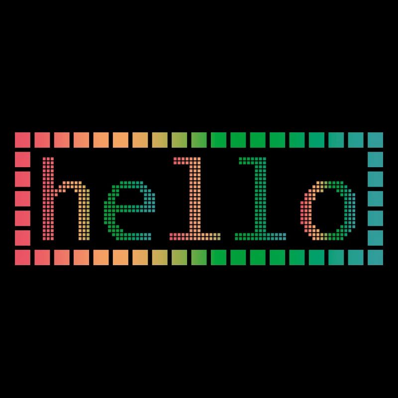 Hello in Pixels