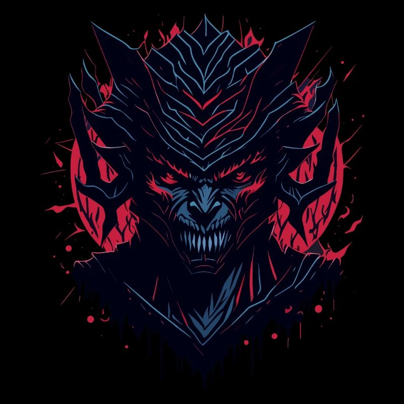 Evil Monster Face Evil Dark Dark Dark Fantasy