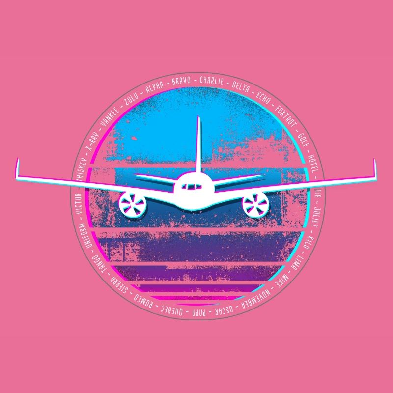 Pilot Flugzeug phonetisches Pilotenalphabet