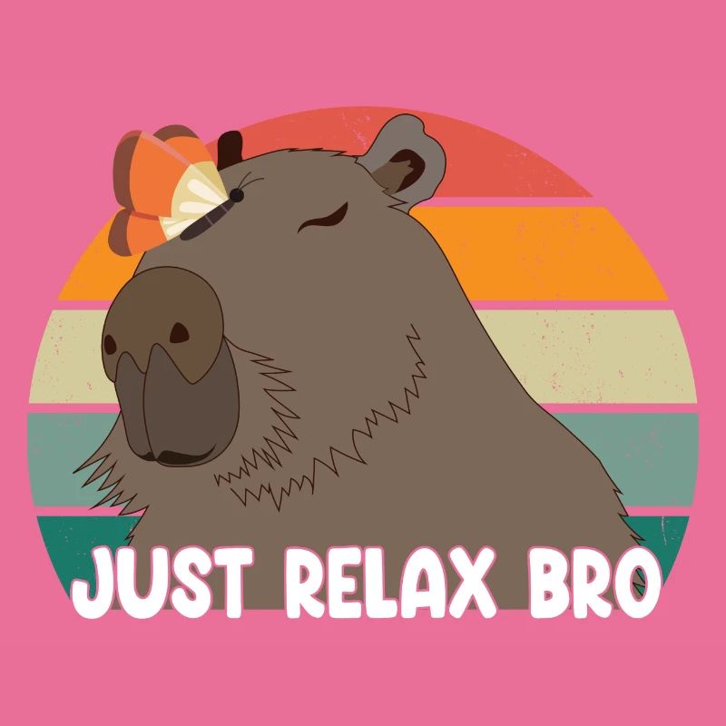 Détendez-vous simplement Bro Capybara