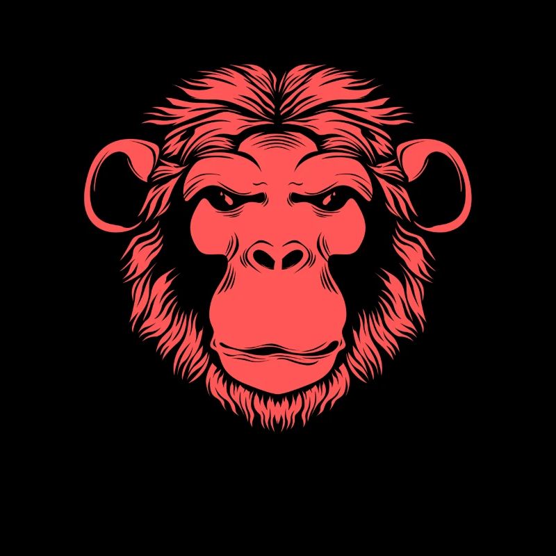 Cadeau de dessin animé de singe chimpanzé singe