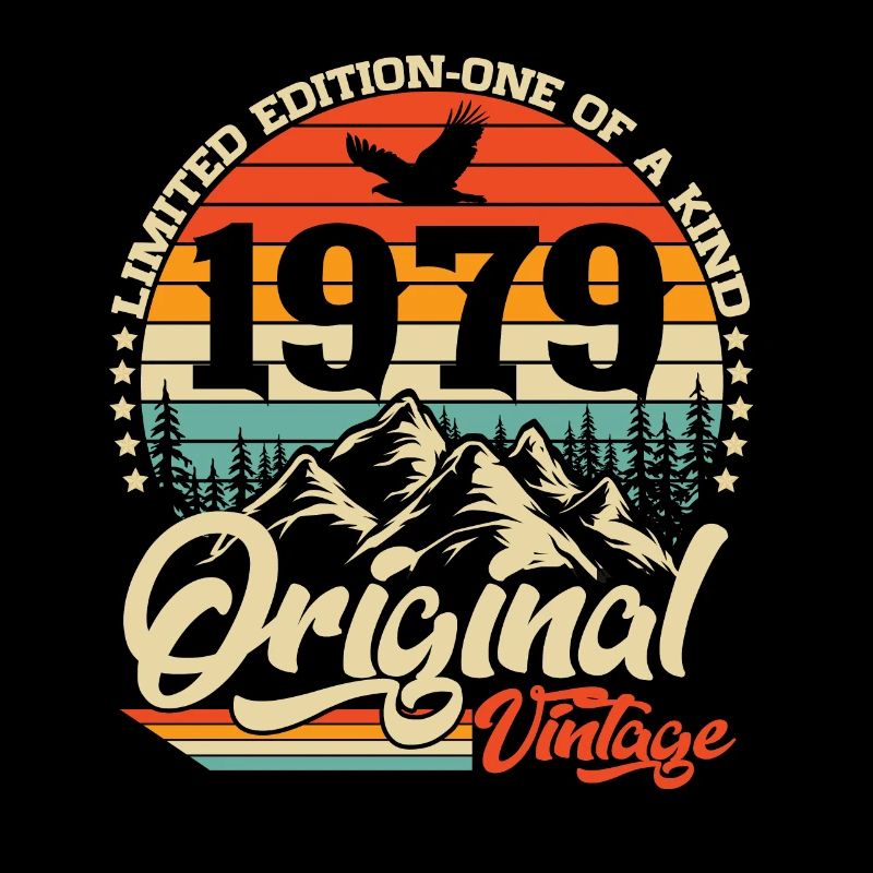 Original 1979 Vintage Rétro Cadeau d’anniversaire