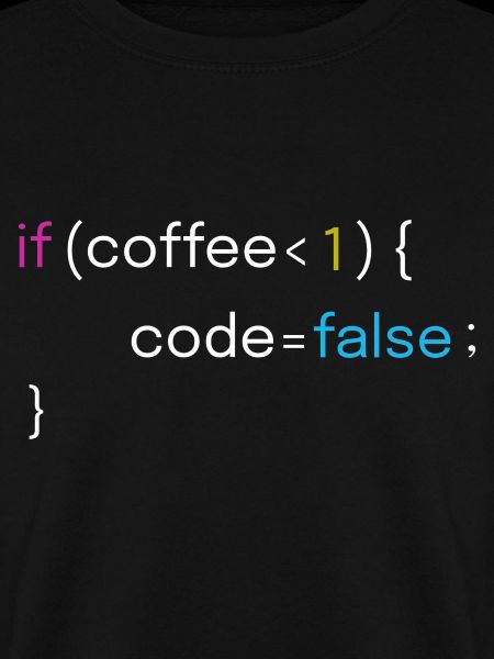 Lustiges Kaffee- und Coding-Design