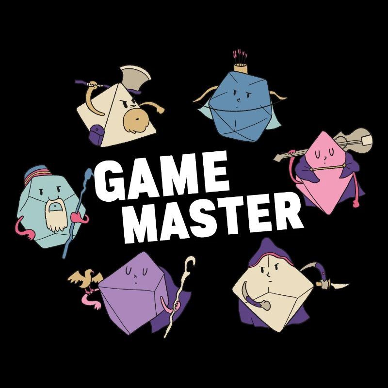 Game Master Retro Würfel RPG Dungeons Würfelspiel