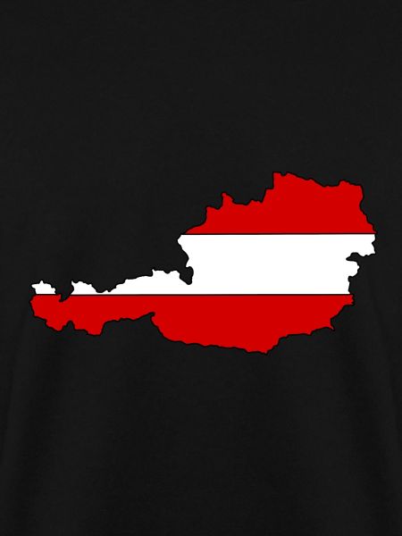 Austria Map with Flag