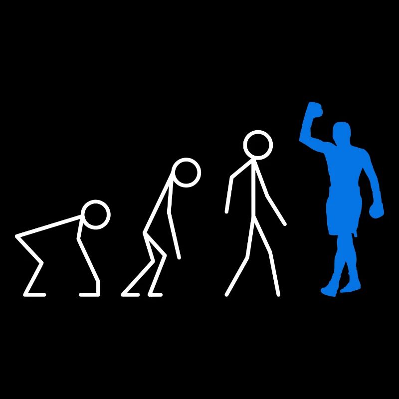 Ich kann nicht ich boxen - evolution boxer geschenk t-