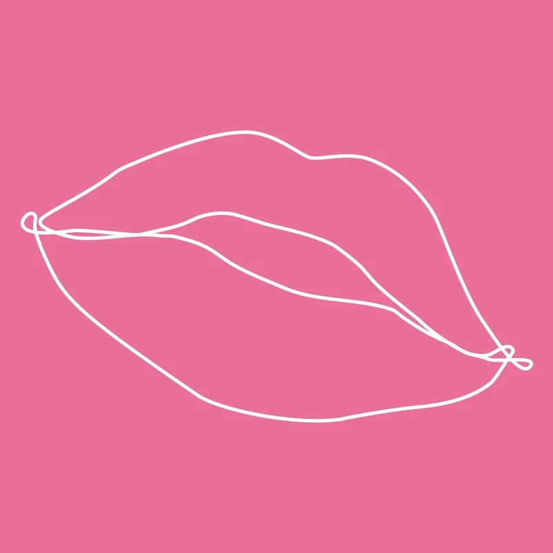 Gezeichnete Lippen