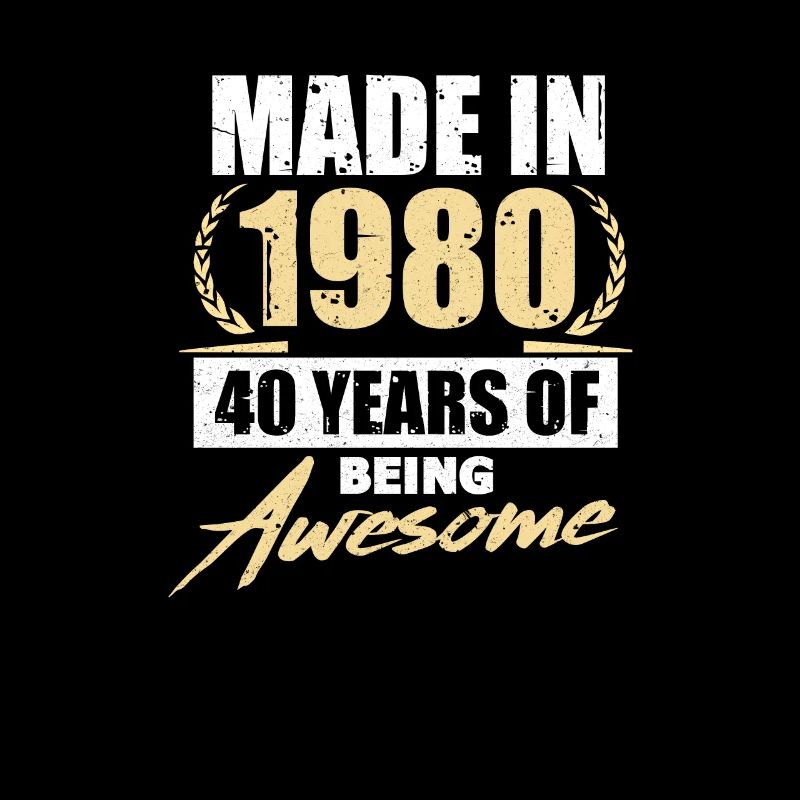 1980 40e anniversaire 40 ans cadeau bday