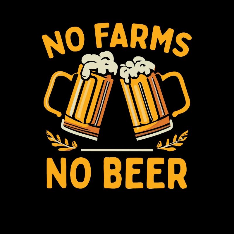 Pas de fermes Pas de producteurs de bière Démo Protestation Agriculteur