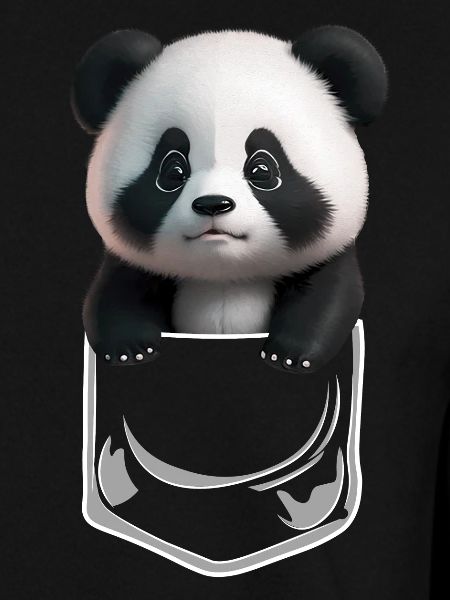 Baby Panda Brusttsche Weiss