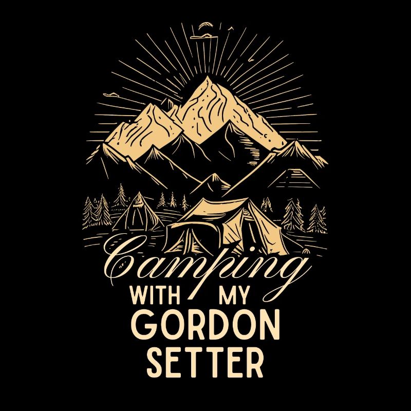 Gordon Setter Camping
