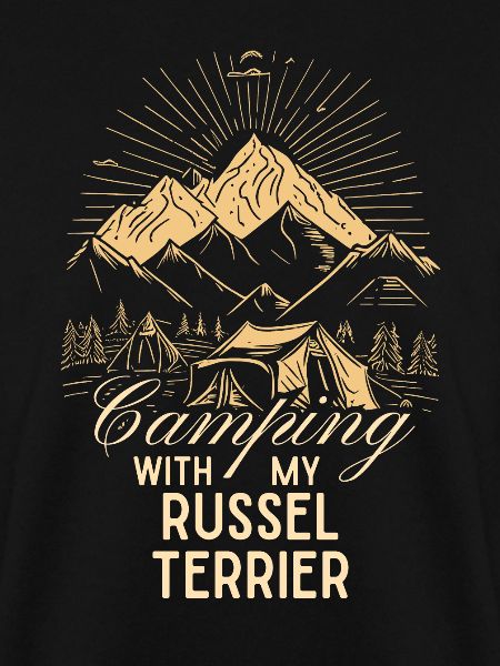 Russel Terrier Camping