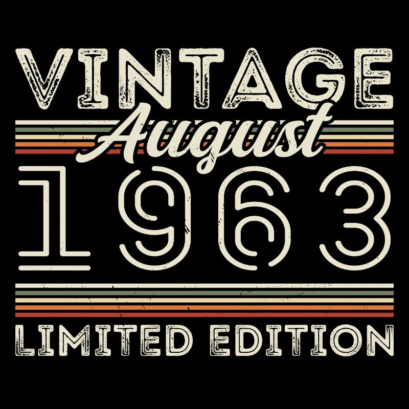 August 1963 Legend since August 1963 Vintage 1963