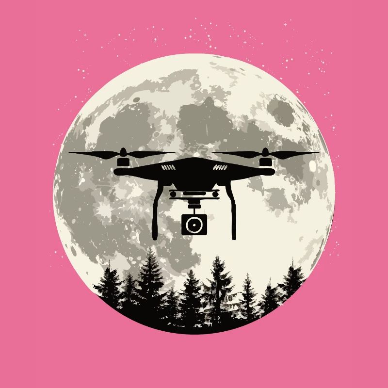 Drohne Vollmond