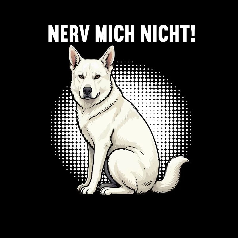 Nerv Mich Nicht Weißer Schäferhund Schäferhunde