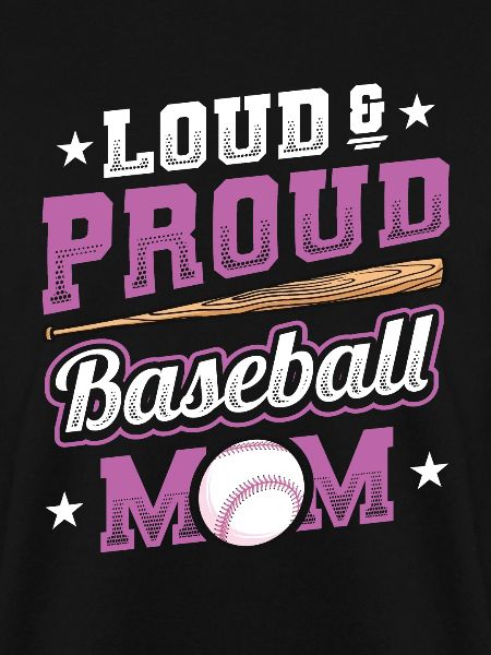 Laut und stolzer Baseball-Mutter