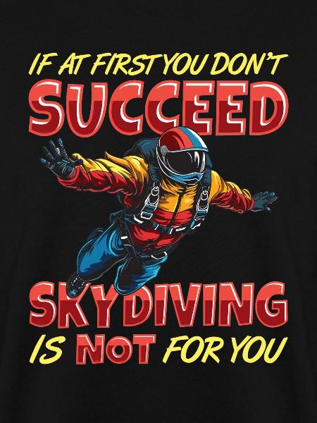 Funny skydiver