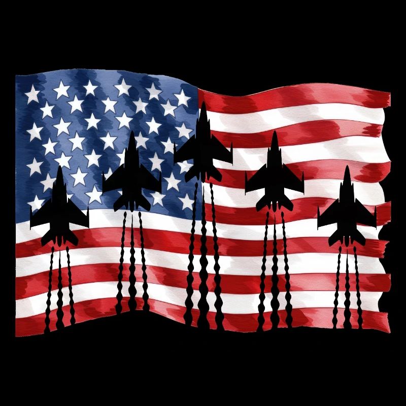 Amerikanische Kampfjets 4. Juli
