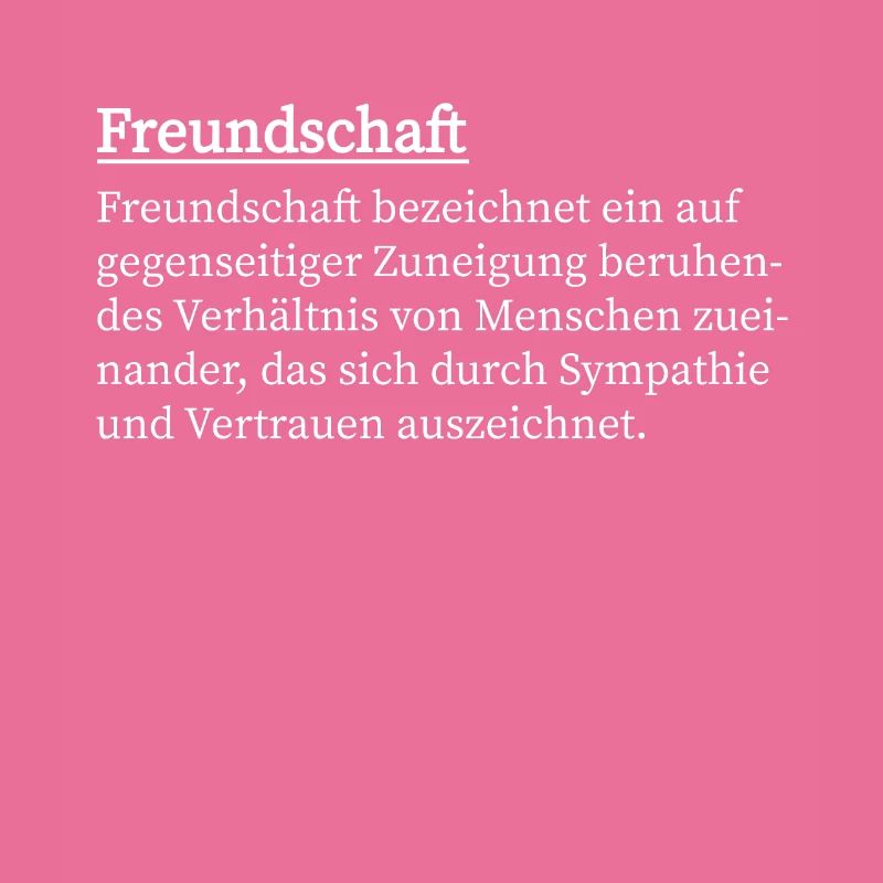 Freundschaft