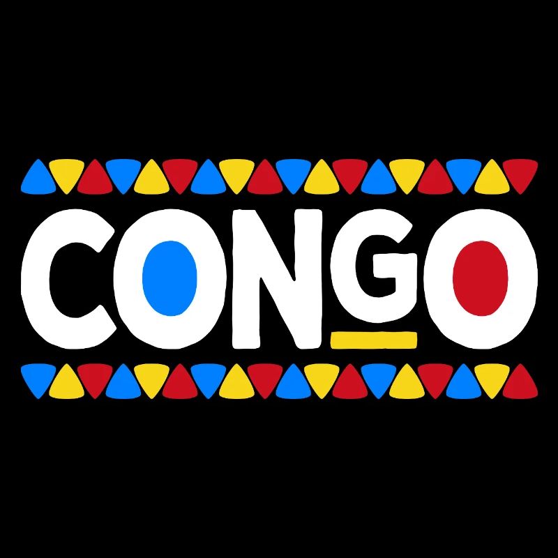 Kongolesische Flagge Kongo