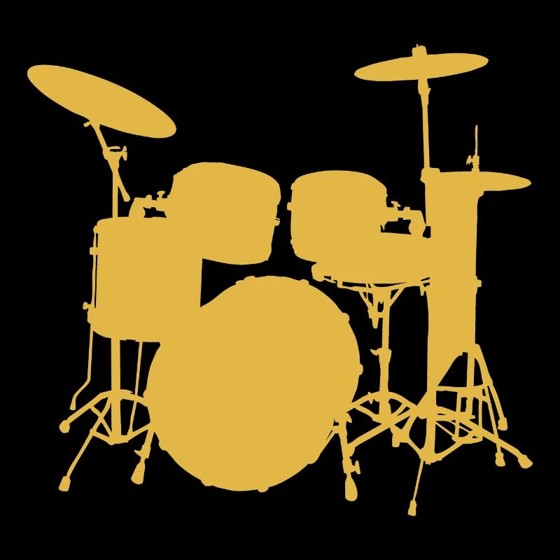 Batteur de Pop Art. Kit de percussions Cadeaux Rock 'N' Roll