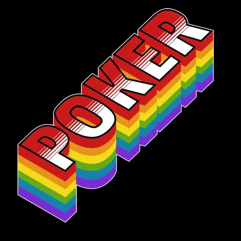 Poker Shirt Rainbow