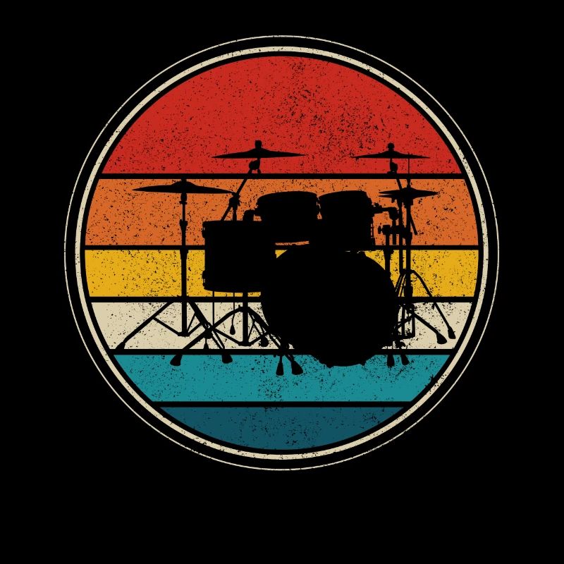 Drums Drummer Vintage Drummer Gift