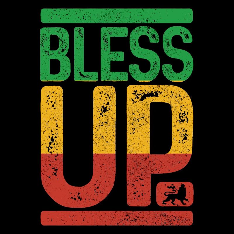 Bless Up Rastafarian Rasta Reggae Music Gift